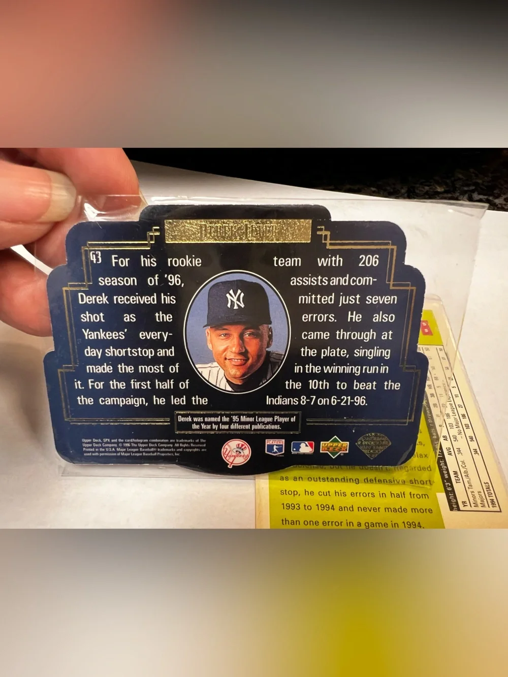 Derek Jeter baseball cards hologram rookie class NOT GRADED